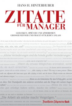 Zitate für Manager, Hans H. Hinterhuber