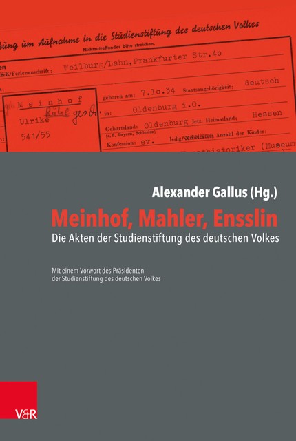 Meinhof, Mahler, Ensslin, Reinhard Zimmermann