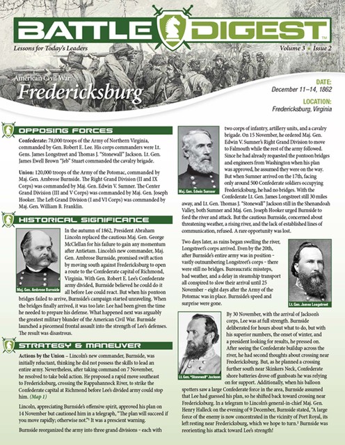 Battle Digest: Fredericksburg, Christopher J. Petty
