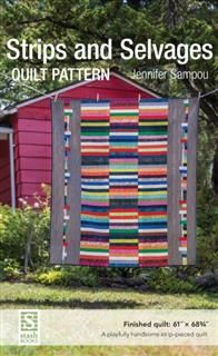 Strips and Selvages Quilt Pattern, Jennifer Sampou