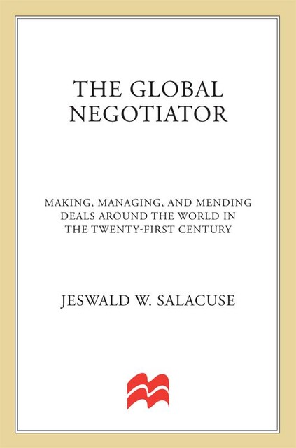 The Global Negotiator, Jeswald Salacuse