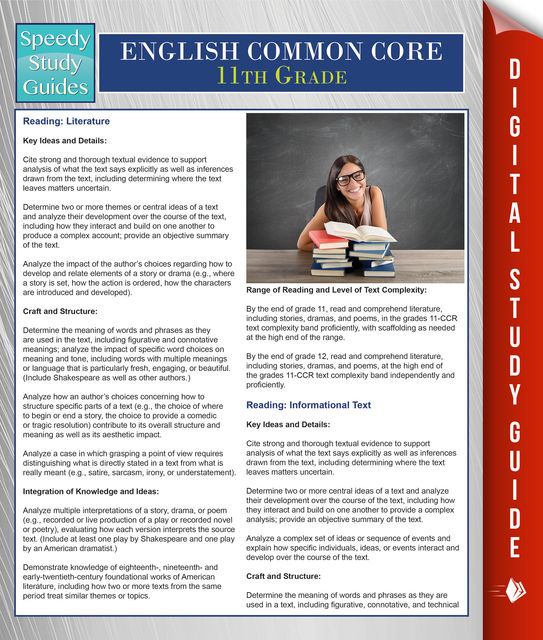 English Common Core 11th Grade (Speedy Study Guides), Speedy Publishing