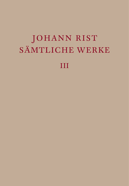 Dichtungen 1634–1642, Johann Rist