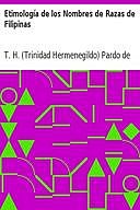 Etimología de los Nombres de Razas de Filipinas, T.H.Pardo de Tavera