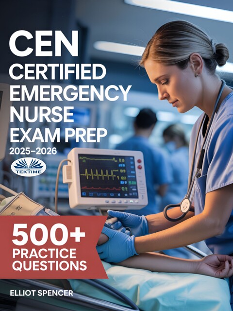 CEN Certified Emergency Nurse Exam Prep 2025–2026-Study Guide With 500+ Practice Questions, Detailed Rationales, And Proven Test-Taking Strategies, Elliot Spencer