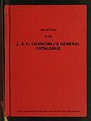 Selection from J. & A. Churchill's General Catalogue, Herbert Snow