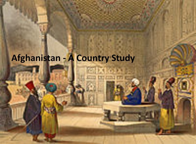 Afghanistan – A Country Study, Peter Blood