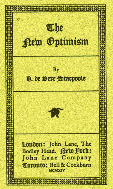 The New Optimism, H.De Vere Stacpoole