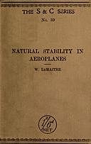 Natural Stability and the Parachute Principle in Aeroplanes, W LeMaitre