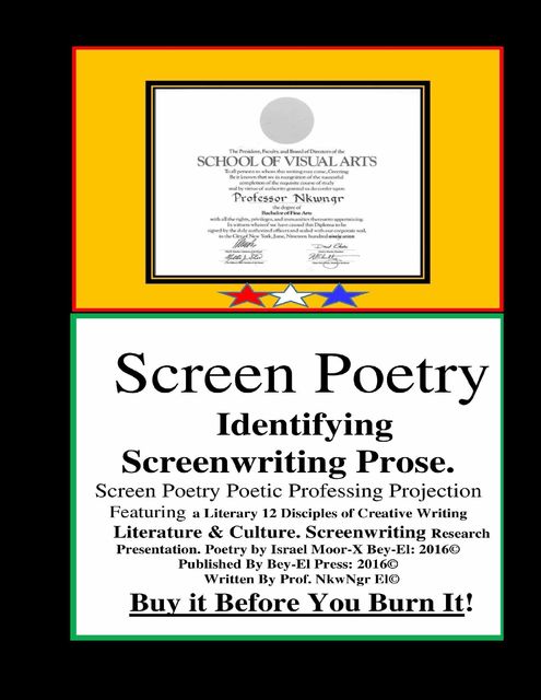 Screen Poetry, Israel Moor-X Bey El