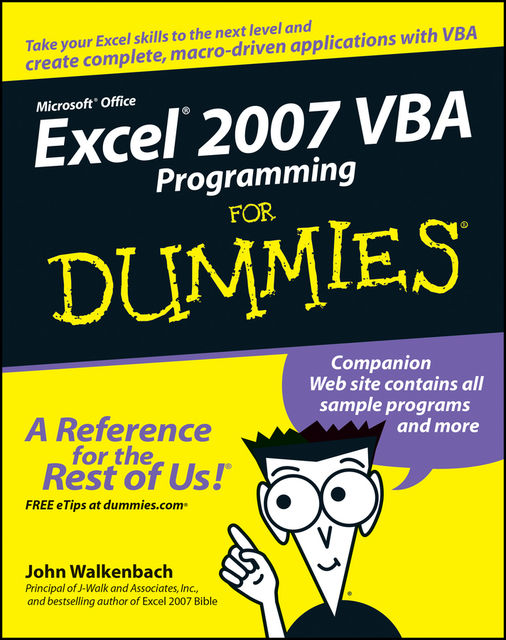 Excel 2007 VBA Programming For Dummies, John Walkenbach