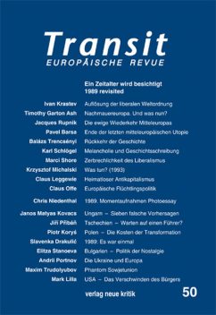 Transit 50. Europäische Revue, Karl Schlögel, Jacques Rupnik, Timothy Garton Ash