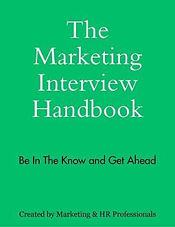 The Marketing Interview Handbook, HR Professionals, Marketing