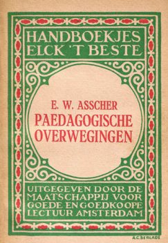 Paedagogische Overwegingen, Eva Wilhelmina Asscher