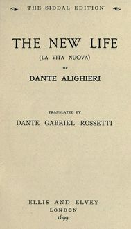 The New Life, Dante Alighieri