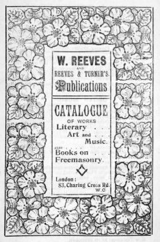 Catalogue of Works Literary Art and Music, William Pember Reeves
