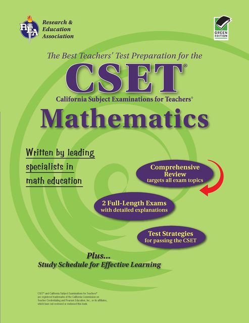 CSET Mathematics Grades 7–12, Kathryn Porter