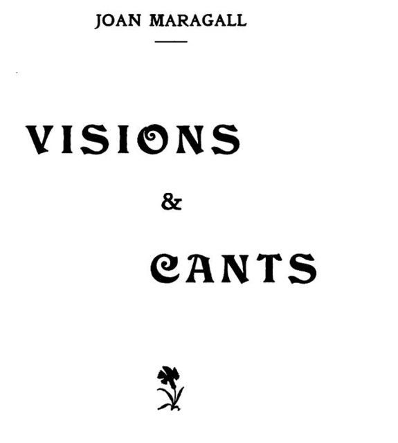 Visions & Cants, Joan Maragall