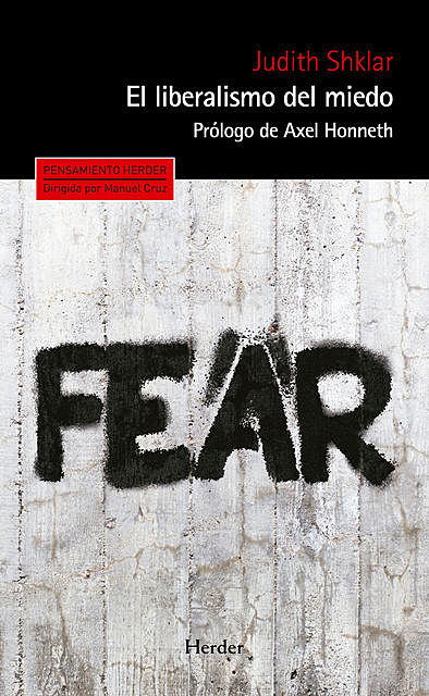 El liberalismo del miedo, Judith Shklar