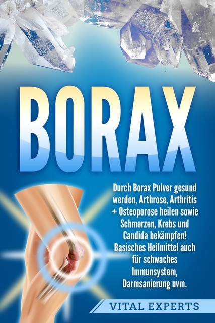 Borax: Durch Borax Pulver gesund werden, Arthrose, Arthritis + Osteoporose heilen sowie Schmerzen, Krebs und Candida bekämpfen! Basisches Heilmittel auch für schwaches Immunsystem, Darmsanierung uvm, Vital Experts