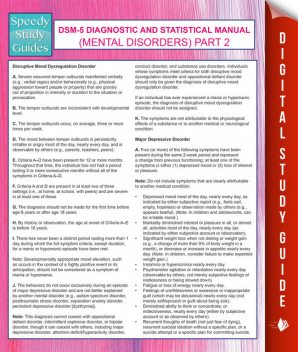 DSM-5 Diagnostic and Statistical Manual (Mental Disorders) Part 2, Speedy Publishing