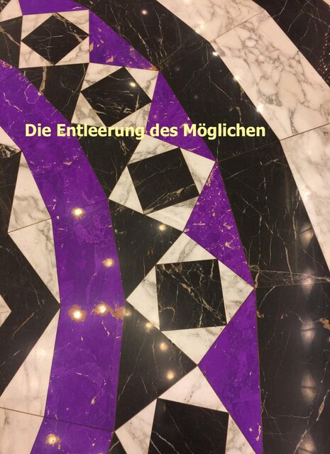 Die Entleerung des Möglichen, Reinhold Zobel
