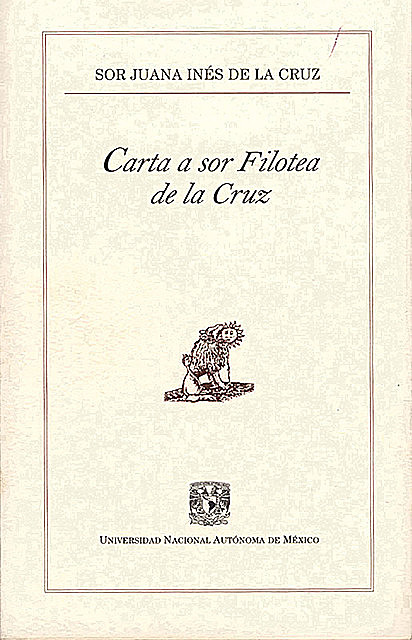 Carta a sor Filotea de la Cruz, Sor Juana Inés de la Cruz
