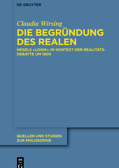 Die Begründung des Realen, Claudia Wirsing