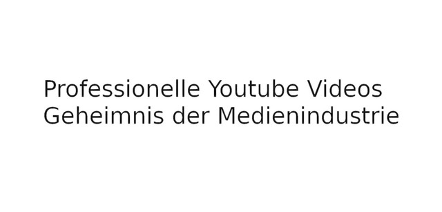 Professionelle Youtube Videos, Dennis Michael Heine