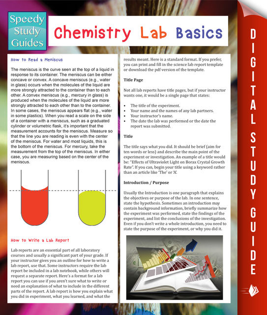 Chemistry Lab Basics (Speedy Study Guides), Speedy Publishing