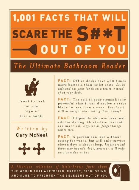 1,001 Facts That Will Scare the S#*t Out of You: The Ultimate Bathroom Book, Cary McNeal