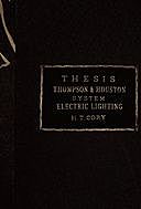 The Thompson-Houston System of Electric Lighting, H.T. Cory