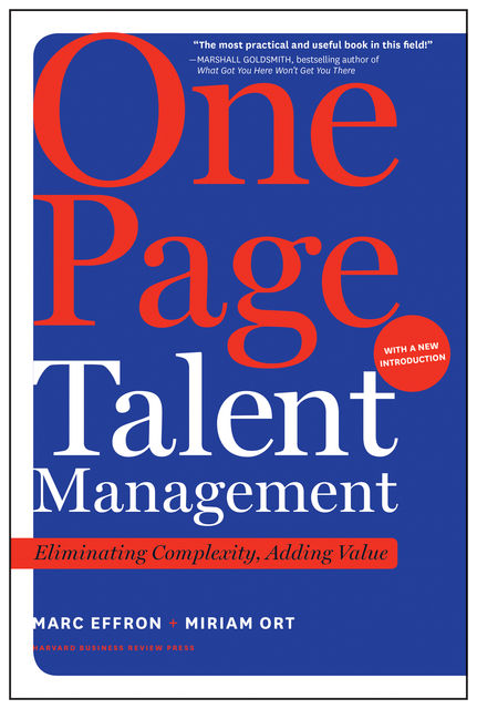 One Page Talent Management, Marc Effron, Miriam Ort