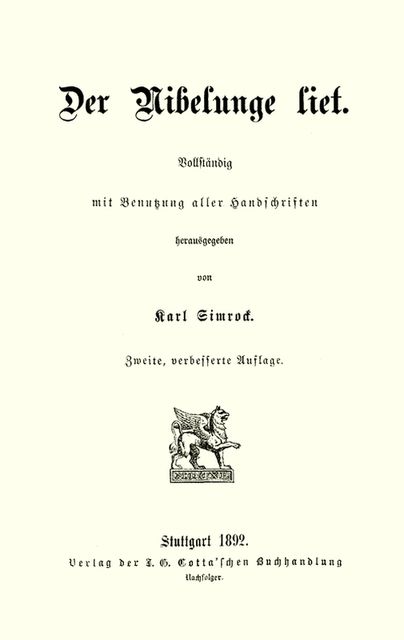 Der Nibelunge liet, 