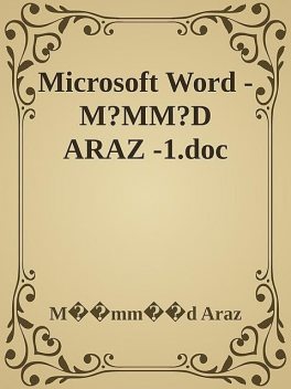 Microsoft Word – M?MM?D ARAZ -1.doc, M��mm��d Araz