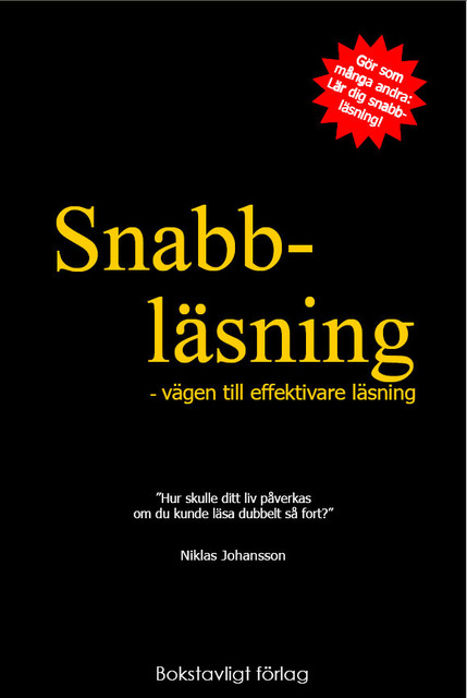 Snabbläsning – vägen till effektivare läsning, Niklas Johansson