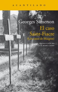 El caso Saint-Fiacre, Simenon Georges