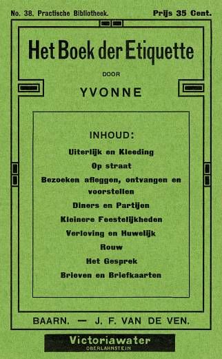 Het boek der Etiquette, Yvonne