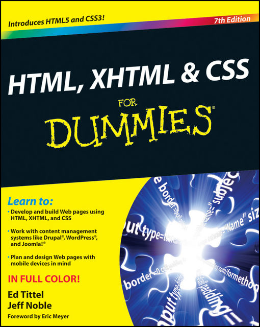 HTML, XHTML and CSS For Dummies, Ed Tittel, Jeff Noble