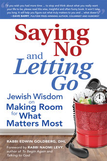Saying No and Letting Go, DHL, Rabbi Edwin Goldberg