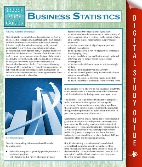Business Statistics (Speedy Study Guides), Speedy Publishing