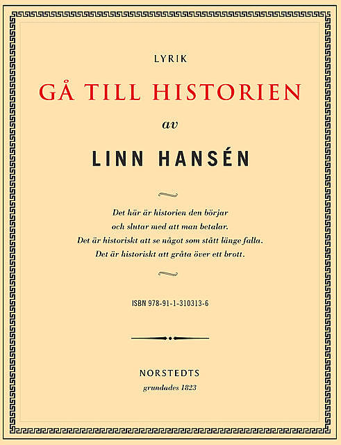 Gå till historien, Linn Hansén
