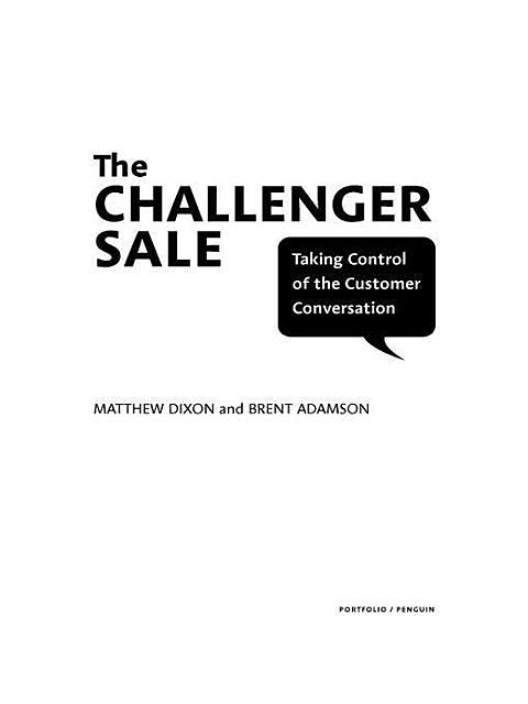 The Challenger Sale, Matthew Dixon
