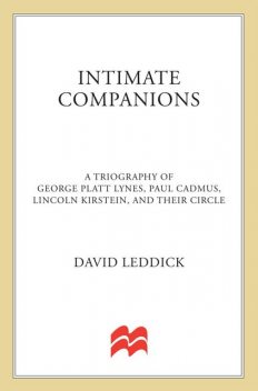 Intimate Companions, David Leddick