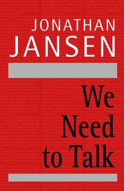 We Need to Talk, Jonathan Jansen