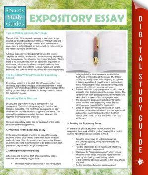 Expository Essay (Speedy Study Guides), Speedy Publishing