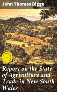 Report on the State of Agriculture and Trade in New South Wales, John Thomas Bigge