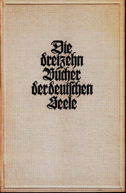 Die dreizehn Bücher der deutschen Seele, Wilhelm Schäfer