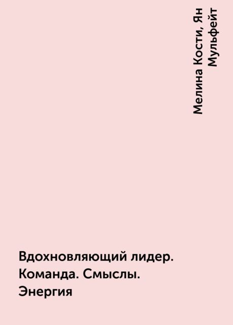 Вдохновляющий лидер. Команда. Смыслы. Энергия, Мелина Кости, Ян Мульфейт