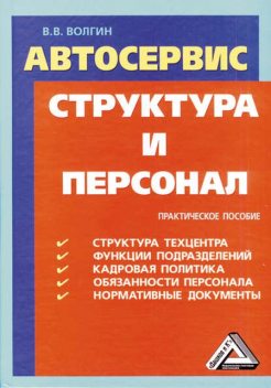 Автосервис. Структура и персонал: Практическое пособие, Владислав Волгин